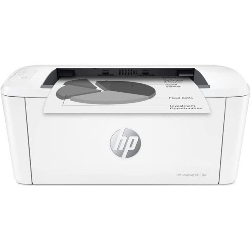 HP LaserJet Imprimante M110w, Noir et blanc, Imprimante pour Petit bureau, Imprimer, Format compact