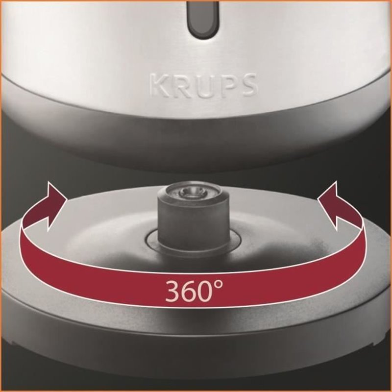 Image secondaire de Krups BW 442 D bouilloire 1,7 L 2400 W Noir, Acier inoxydable