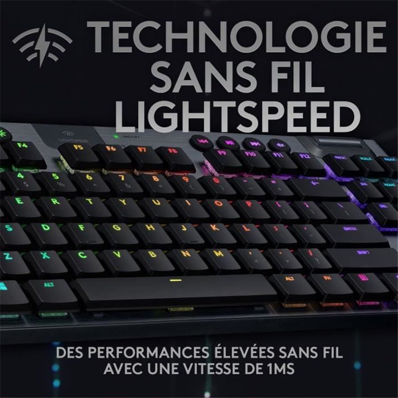 Image secondaire de Clavier Logitech G915 TKL Azerty Français Noir