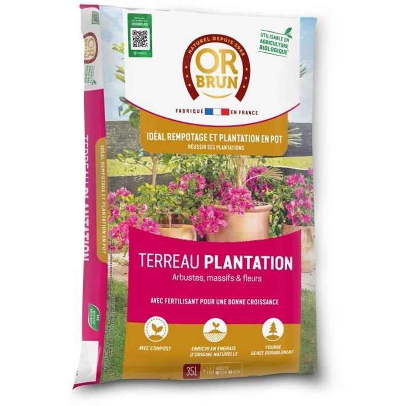 Terreau plantations - OR BRUN - OBRTPLAN35N - 35 L