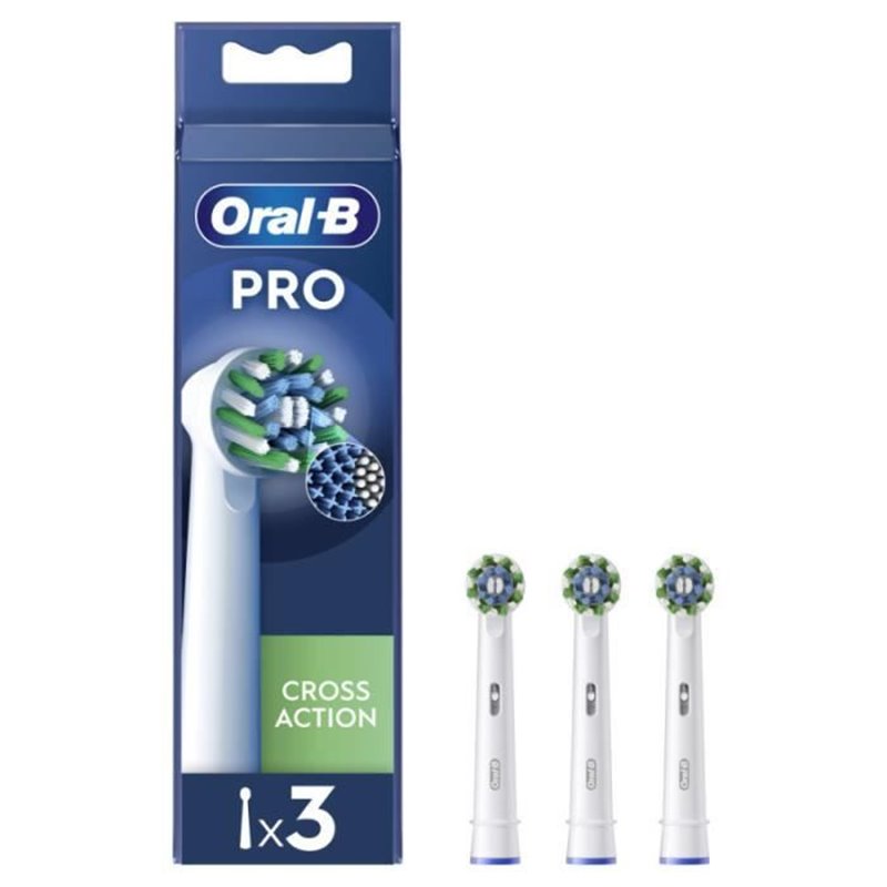 Oral-B CrossAction Cross Action 3 pièce(s) Blanc