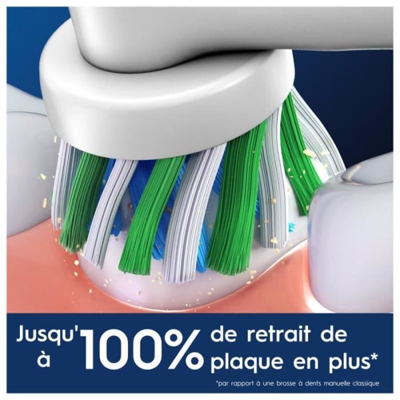 Image secondaire de Oral-B CrossAction Cross Action 3 pièce(s) Blanc