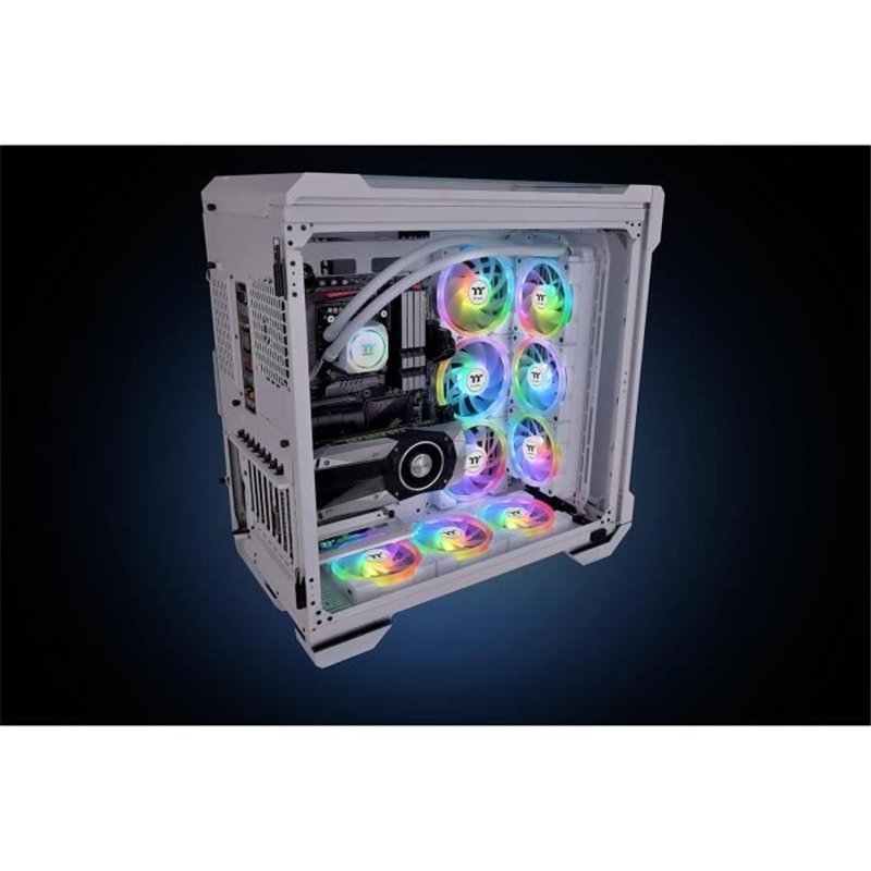 Image secondaire de Ventillateur de cabine THERMALTAKE CL-F169-PL12SW-A Ø 12 cm (3 Unités)