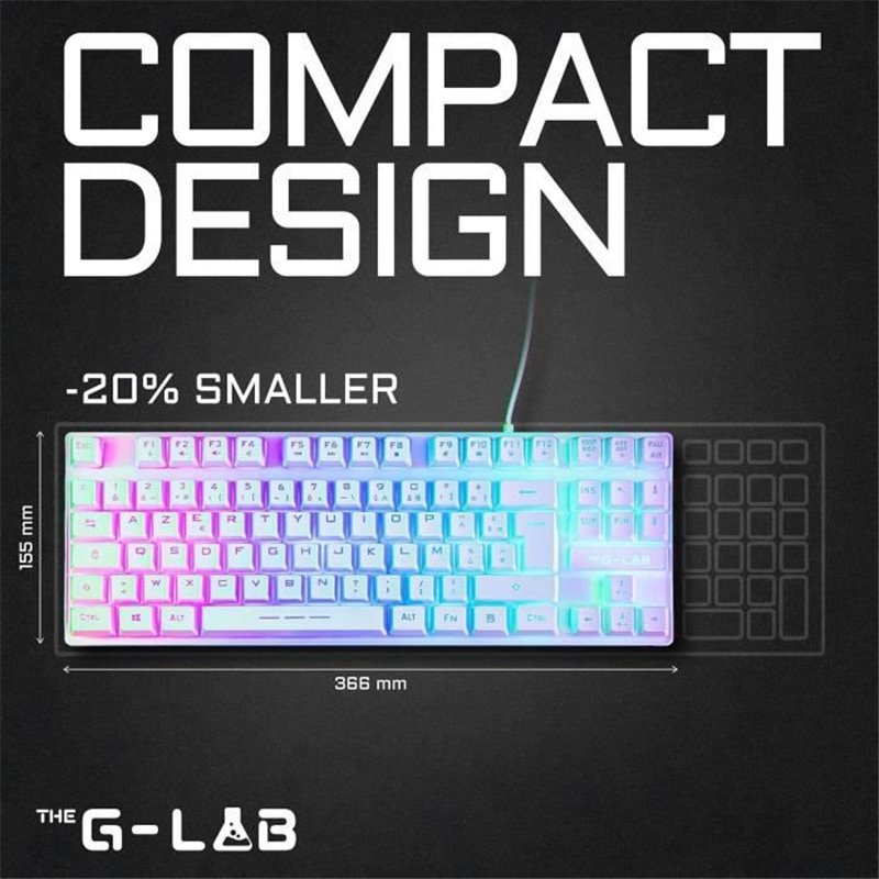 Image secondaire de Clavier pour jeu The G-Lab Caesium TKL Azerty