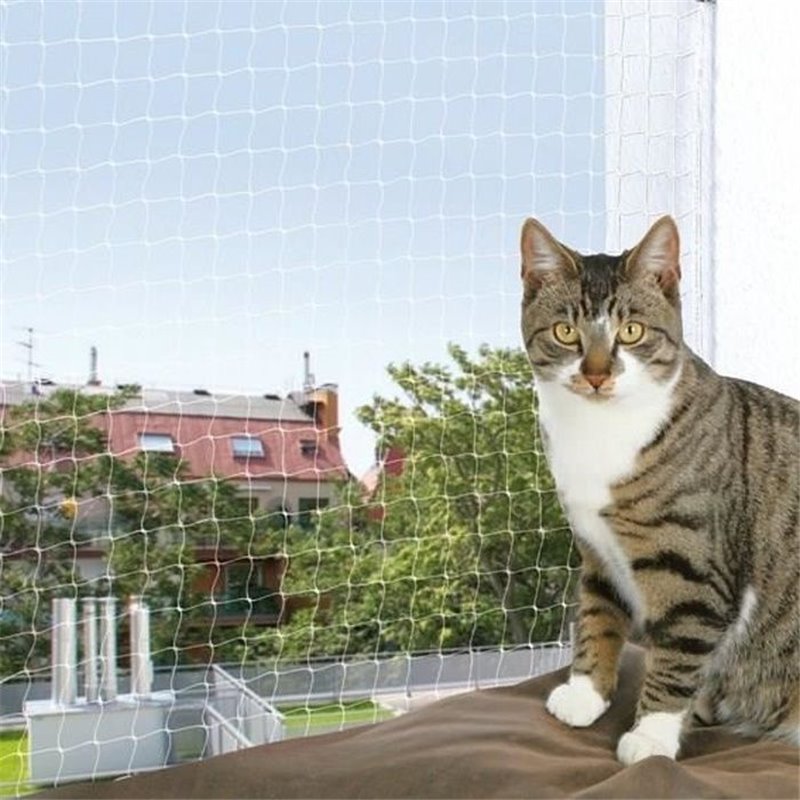 Filet de Sécurité pour Animaux de Compagnie Trixie 44333 50 x 40 x 15 cm Transparent Nylon 3 x 6 m