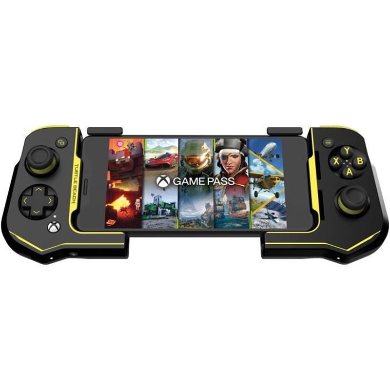 Turtle Beach Atom Noir, Jaune Bluetooth Manette de jeu Analogique/Numérique Android