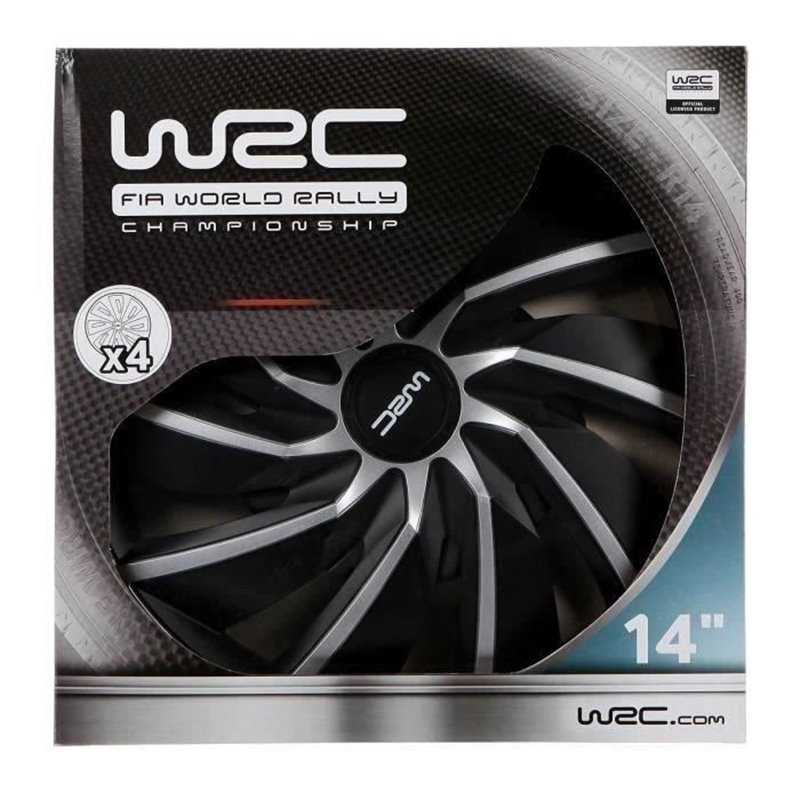 Enjoliveur WRC Turbo Gris Noir/Gris