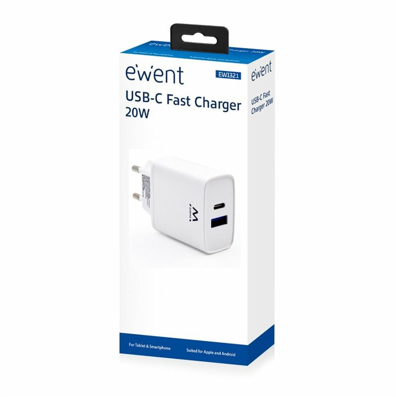 Image secondaire de Ewent EW1321 chargeur d'appareils mobiles Universel Blanc Secteur Charge rapide Intérieure