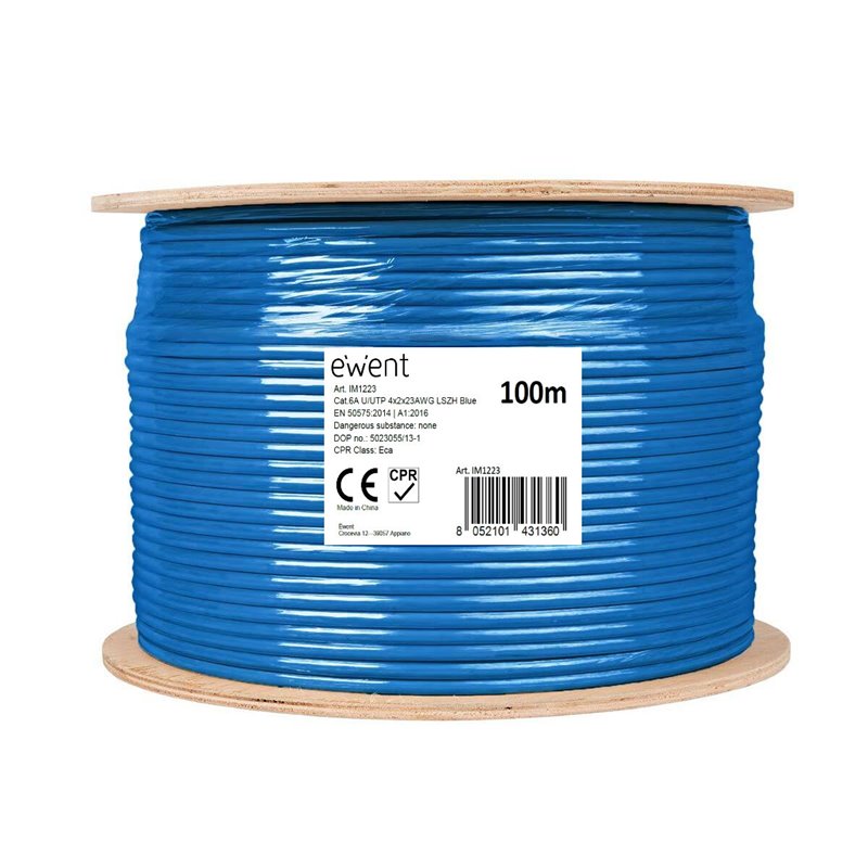 Image secondaire de Ewent IM1223 câble de réseau Bleu 100 m Cat6a U/UTP (UTP)