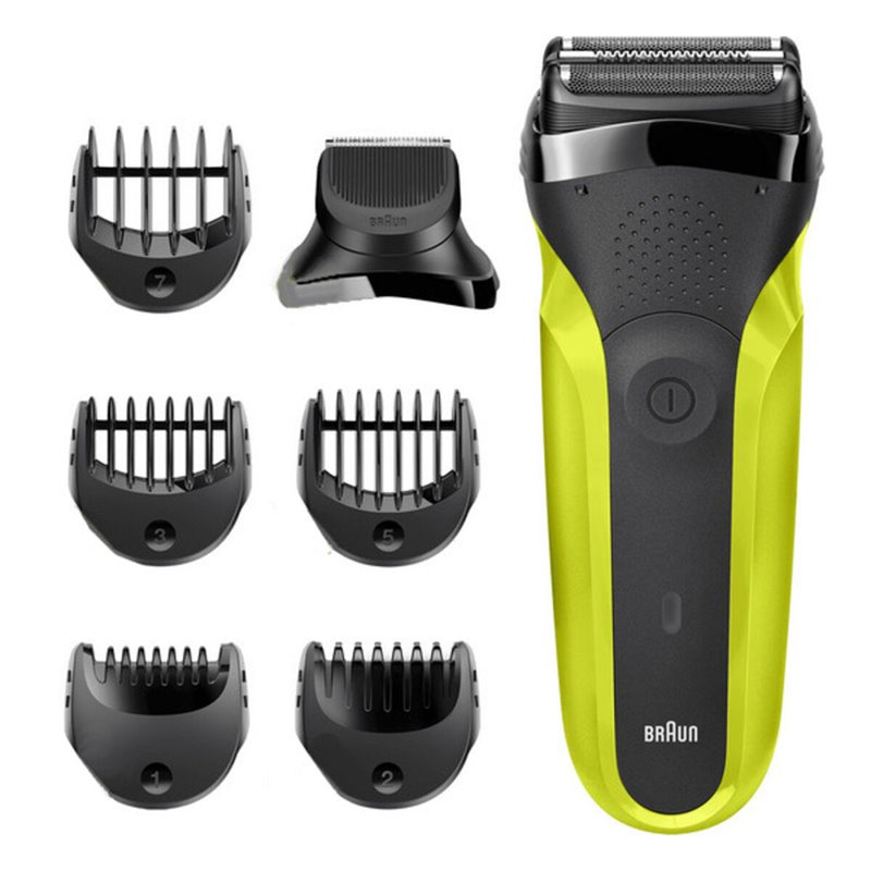 Image secondaire de Braun Series 3 81702942 rasoir pour homme Rasoir à grille Tondeuse Noir, Vert