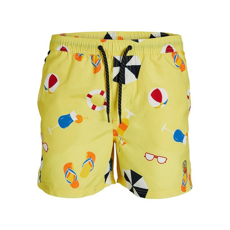 Image secondaire de Maillot de bain homme Jack & Jones BIG PRINTS 12227754 Jaune