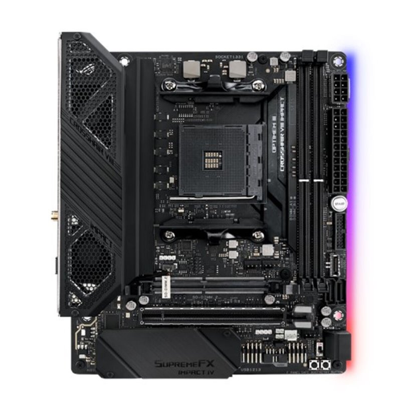 Asus ROG Crosshair VIII Impact AMD X570 Emplacement AM4 Mini DTX