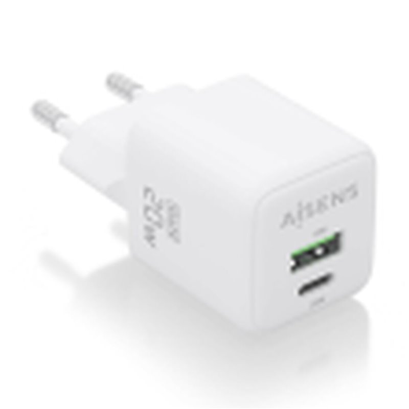 Aisens ASCH-20W2P010-W chargeur d'appareils mobiles Universel Blanc Secteur Charge rapide Intérieure