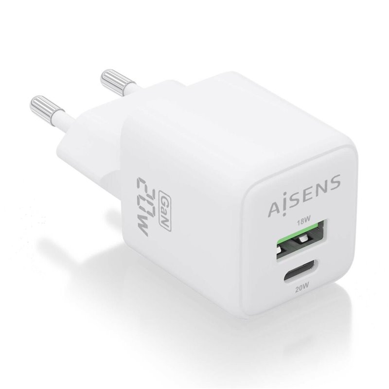 Image secondaire de Aisens ASCH-20W2P010-W chargeur d'appareils mobiles Universel Blanc Secteur Charge rapide Intérieure