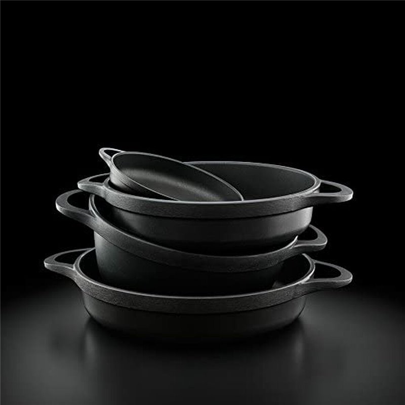 Image secondaire de Casserole avec Couvercle Valira BLACK IND 24cm Ø 24 cm Noir Aluminium