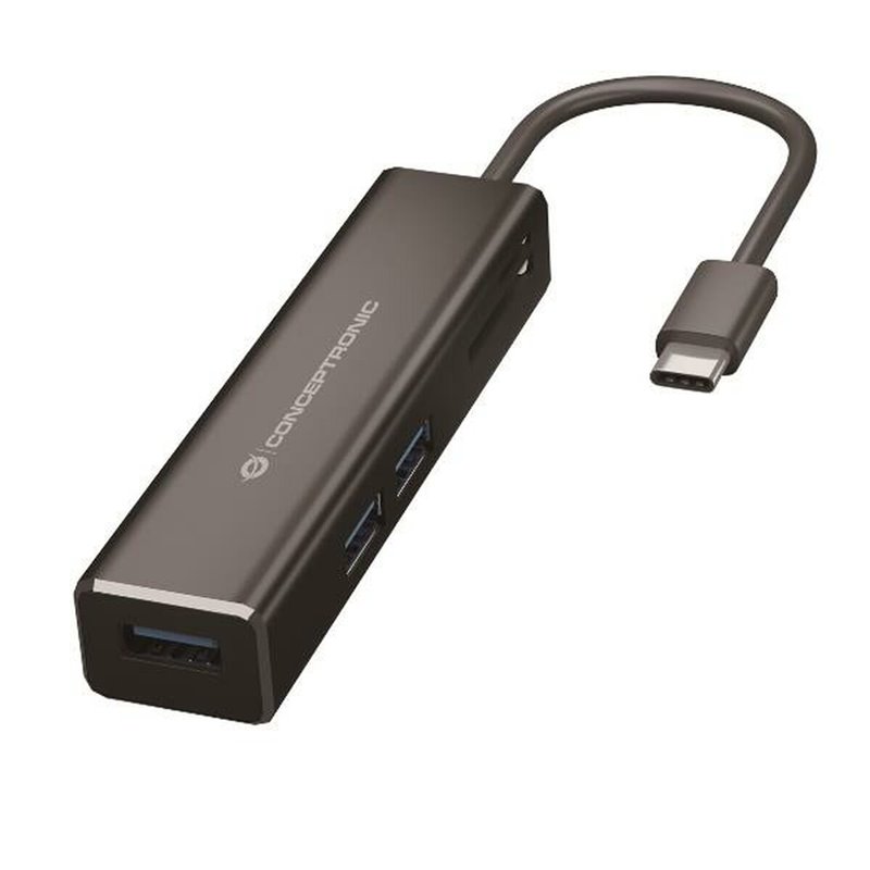 Conceptronic DONN08B station d'accueil USB 3.2 Gen 1 (3.1 Gen 1) Type-C Noir