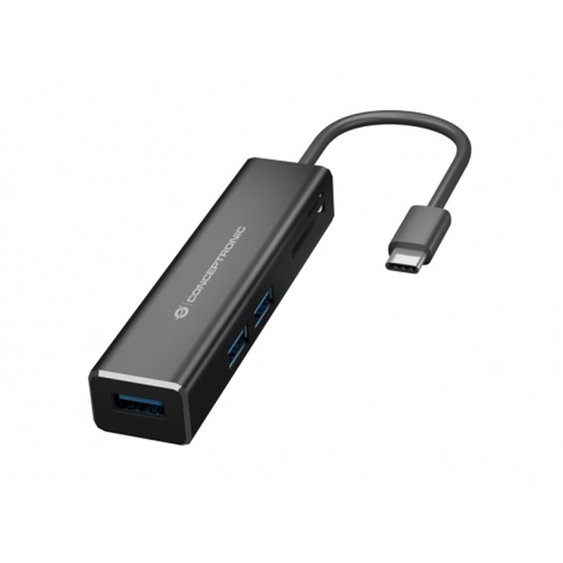 Image secondaire de Conceptronic DONN08B station d'accueil USB 3.2 Gen 1 (3.1 Gen 1) Type-C Noir