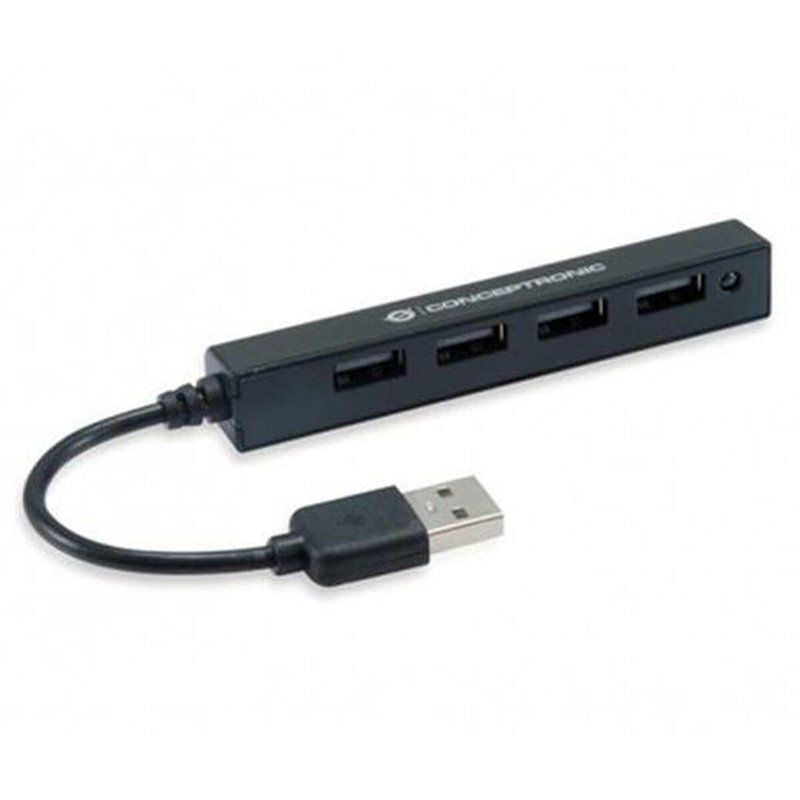 Conceptronic HUBBIES05B hub & concentrateur USB 2.0 480 Mbit/s Noir