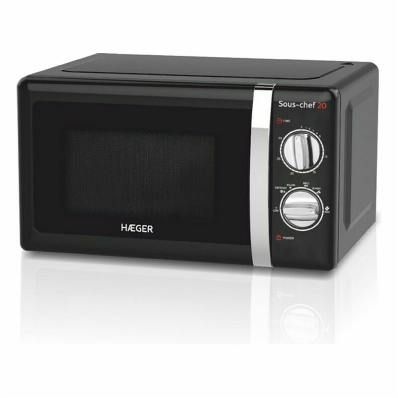 Micro-Ondes avec Gril Haeger MW-70B.007A 20 L Noir 700W