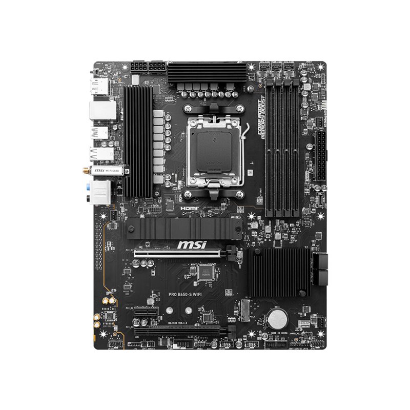 Image secondaire de MSI PRO B650-S WIFI carte mère AMD B650 Emplacement AM5 ATX