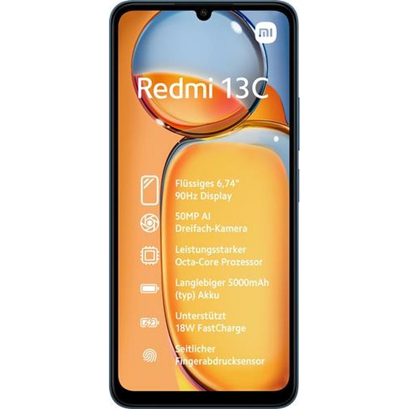 Xiaomi XIARedmi13C128BL 128 GB 6 GB RAM ARM Cortex-A55 MediaTek Helio G85 Bleu