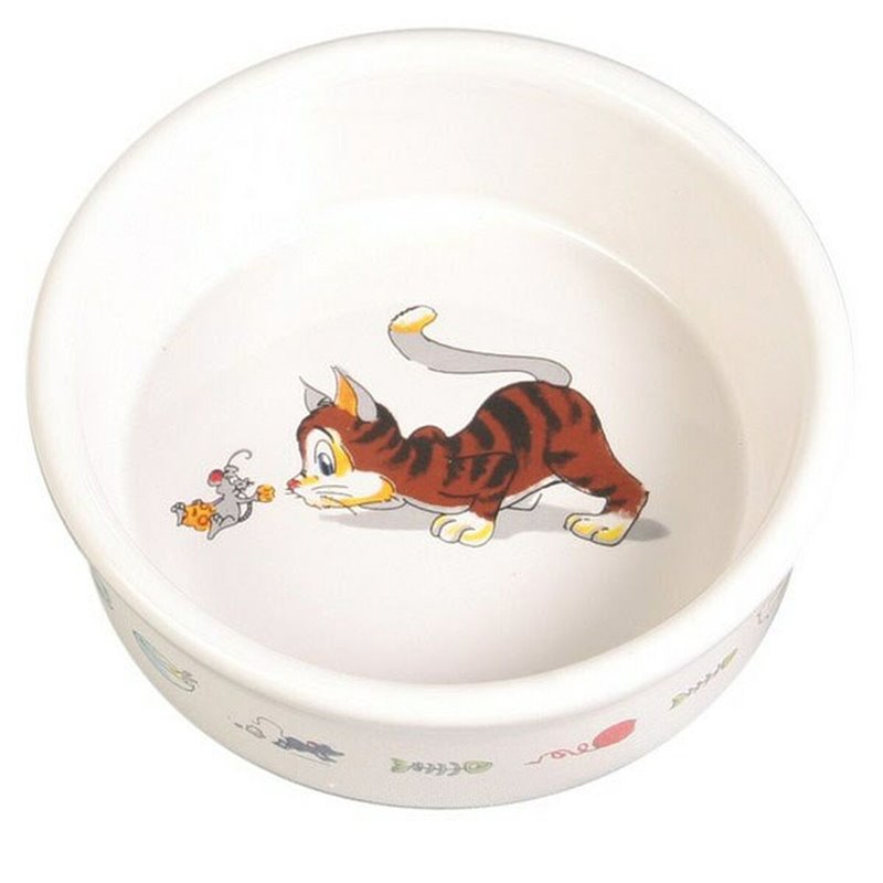 Mangeoire pour chats Trixie Blanc Porcelaine 11 cm