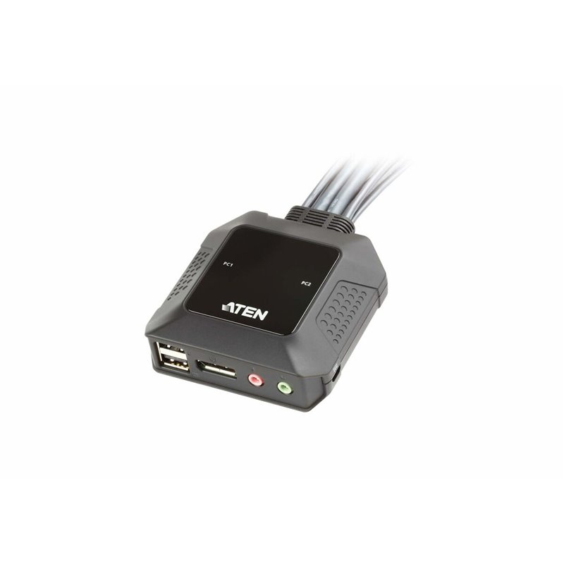 Image secondaire de Aten Commutateur KVM câble DisplayPort USB 2 ports avec sélecteur de port distant