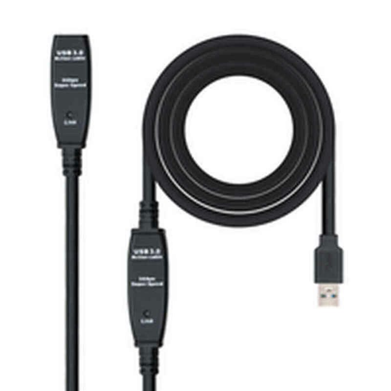 NanoCâble 10.01.0313 câble USB 15 m USB 3.2 Gen 1 (3.1 Gen 1) USB A Noir