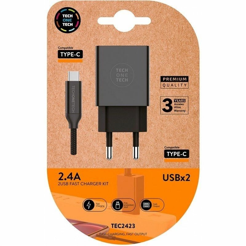 Chargeur mural Tech One Tech TEC2423 Noir