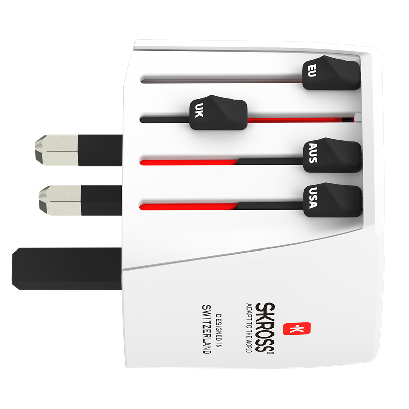 Image secondaire de l'Adaptateur de voyage 2.5A MUV Micro Blanc Skross