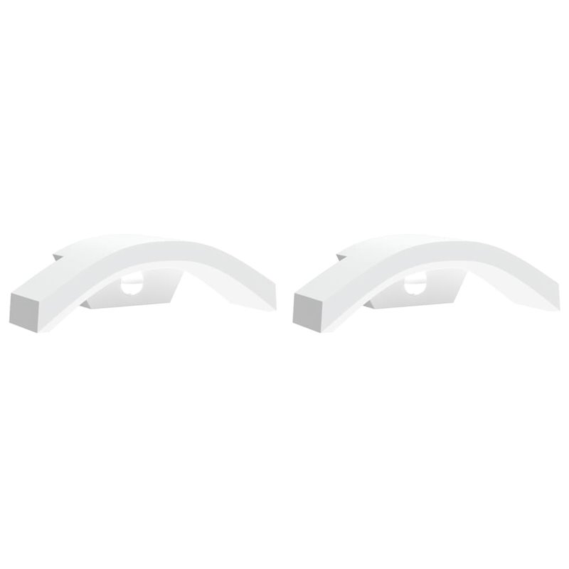 Image secondaire de VidaXL Appliques murales LED d'extérieur avec capteurs 2 pcs blanc