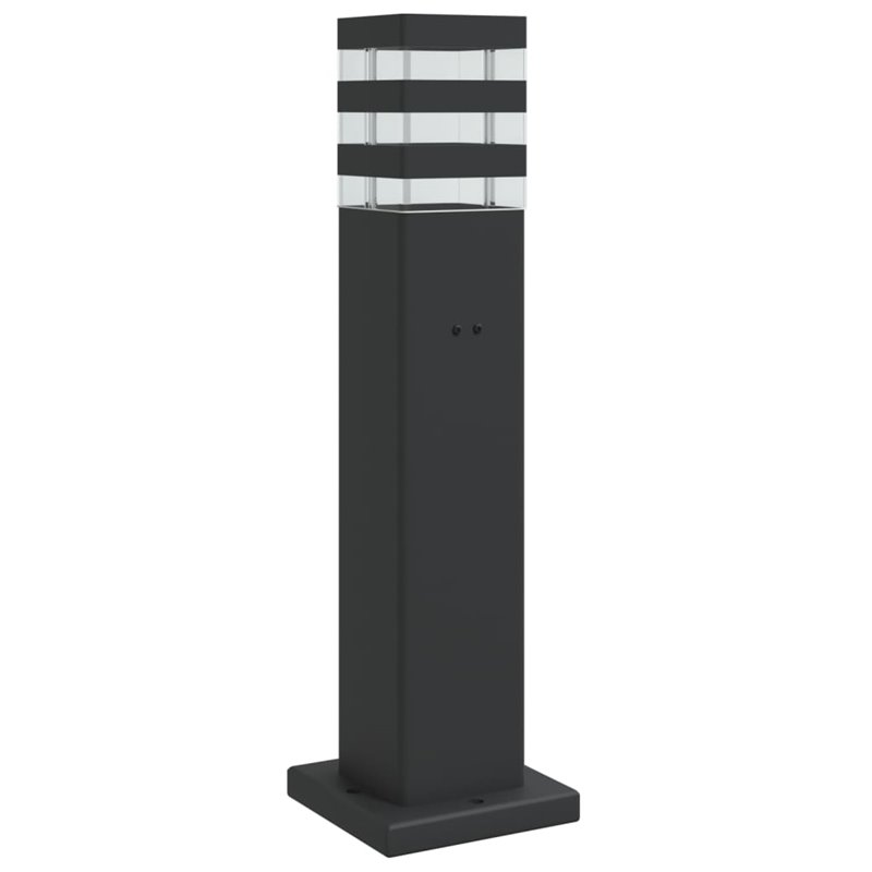 Image secondaire de VidaXL Lampadaire d'extérieur avec sortie noir 50 cm aluminium