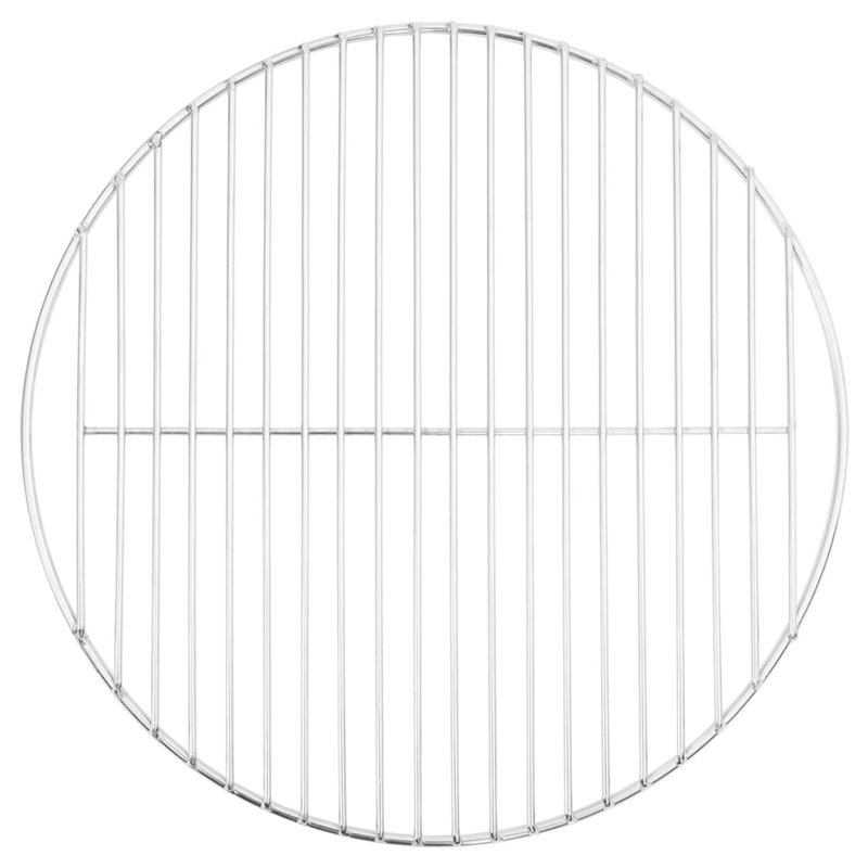 VidaXL Grille de barbecue ronde Ø40 cm acier inoxydable 304