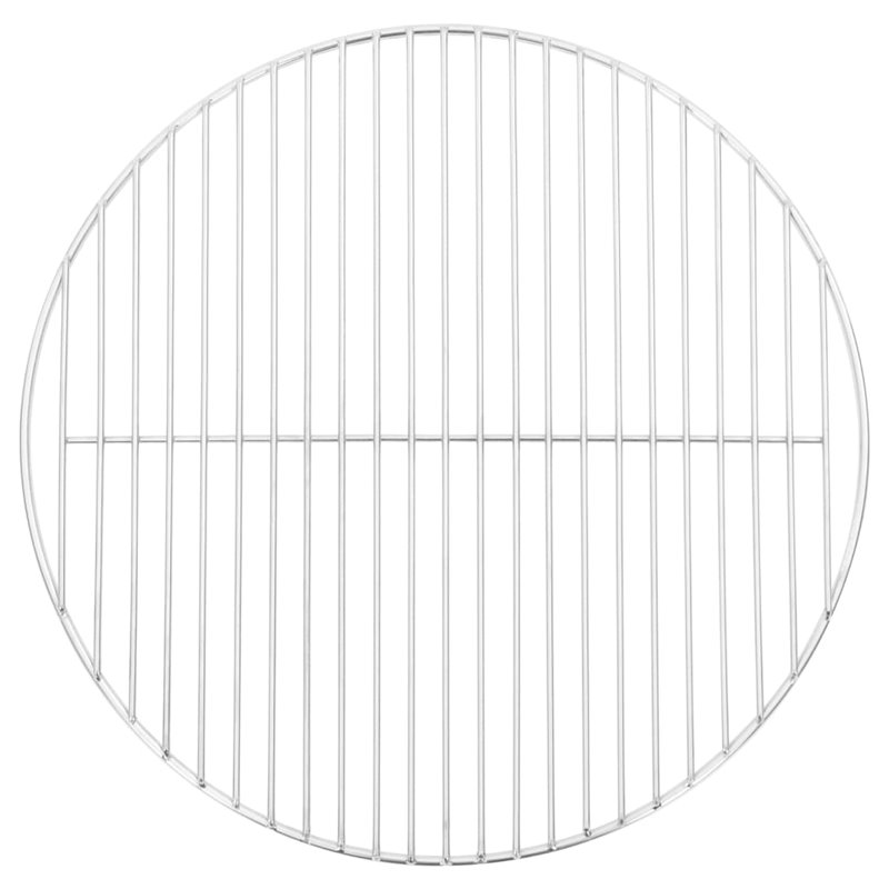 VidaXL Grille de barbecue ronde Ø44,5 cm acier inoxydable 304