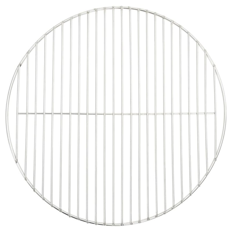 VidaXL Grille de barbecue ronde Ø47 cm acier inoxydable 304