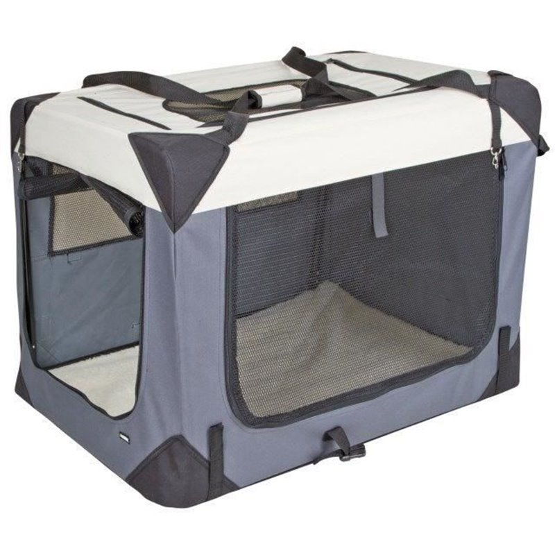 Image secondaire de Box de transport - KERBL - Journey- 70 x 52 x 52 cm - Gris / Beige