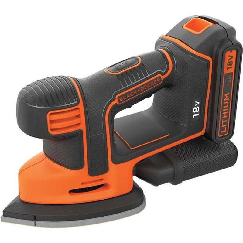 Ponceuse de détail sans-fil 18V Black+Decker (Livrée sans batterie) - BDCDS18N-XJ