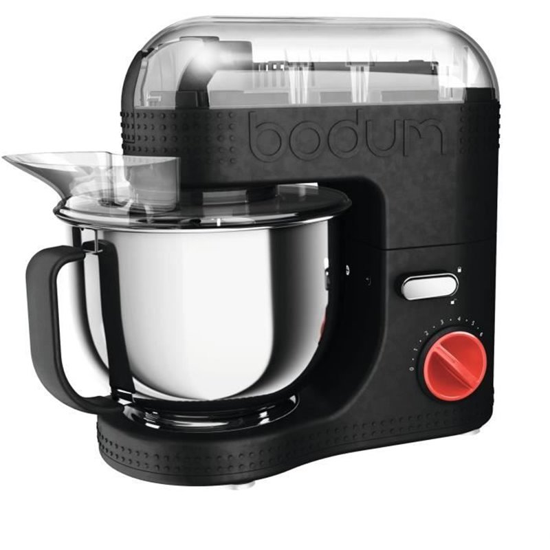 Robot de cuisine électrique - BODUM - 11381-01EURO-3 - Bol inox - 4,7 L - Noir