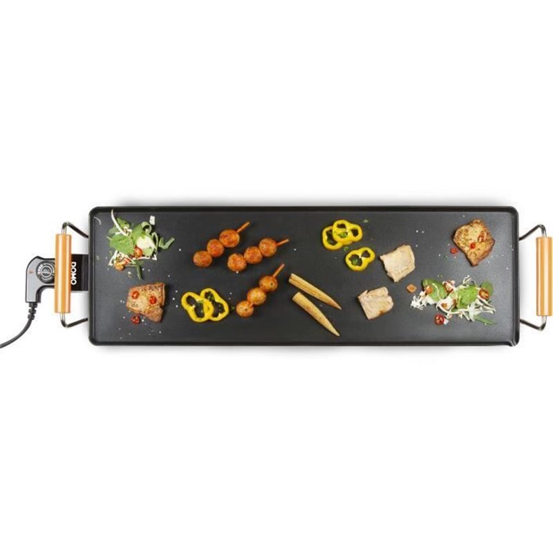 Plancha électrique - Domo DO8310TP - 1800W - Surface Grill 70 x 22 cm - Poignées cool-touch