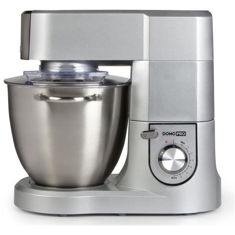 Robot de Cuisine - Domo - DO9231KR - 1200 W - 6 L - 8 vitesses + Pulse - Gris