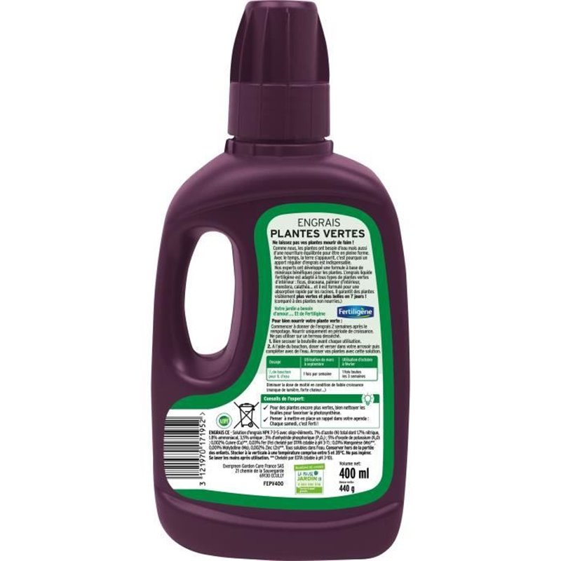 Image secondaire de Fertiligene Engrais Plantes Vertes - 500 ml