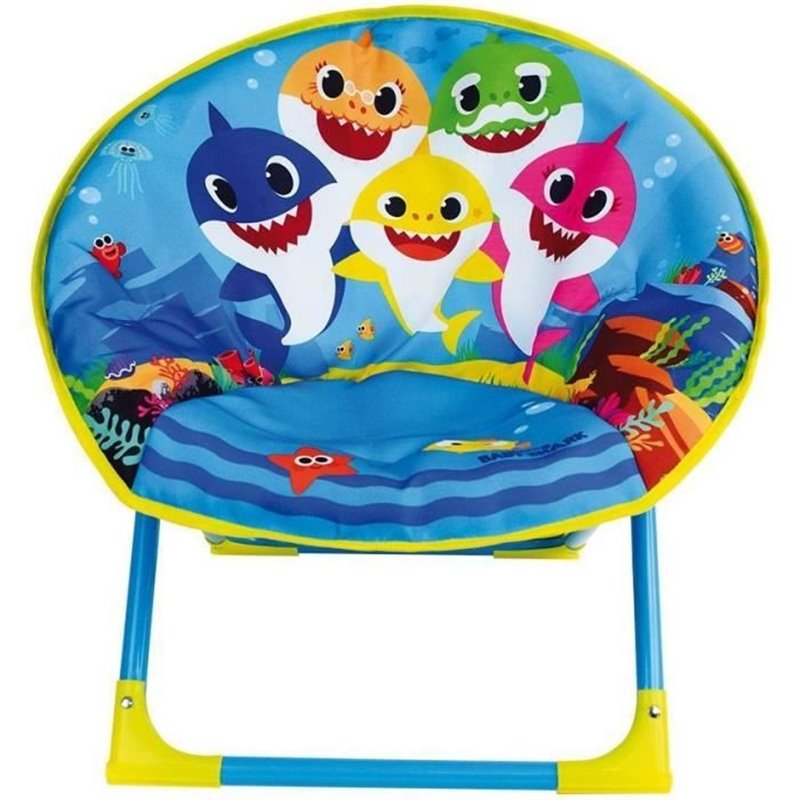 Image secondaire de Siege lune pliant pour enfant - FUN HOUSE - BABY SHARK - Bleu - H.47x L.54x P.45 cm