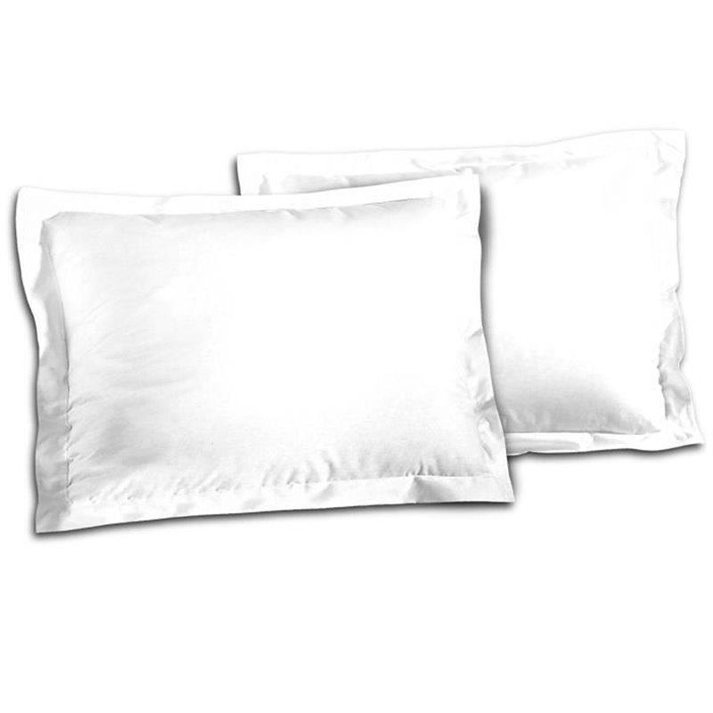 Image secondaire de Lovely HOME Lot de 2 Taies d'Oreillers 100% coton 50x70 cm - Blanc