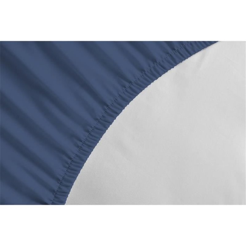 Image secondaire de Lovely HOME Drap housse - 90 x 190 + 25 cm - 100% coton - Bleu