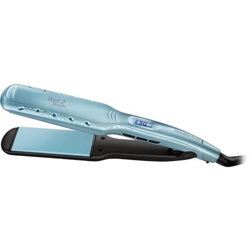 Lisseur Remington Wet2Straight S7350 - Lissage sur cheveux mouillés ou sec - Plaques larges, Soins à l'huile d'argan et 