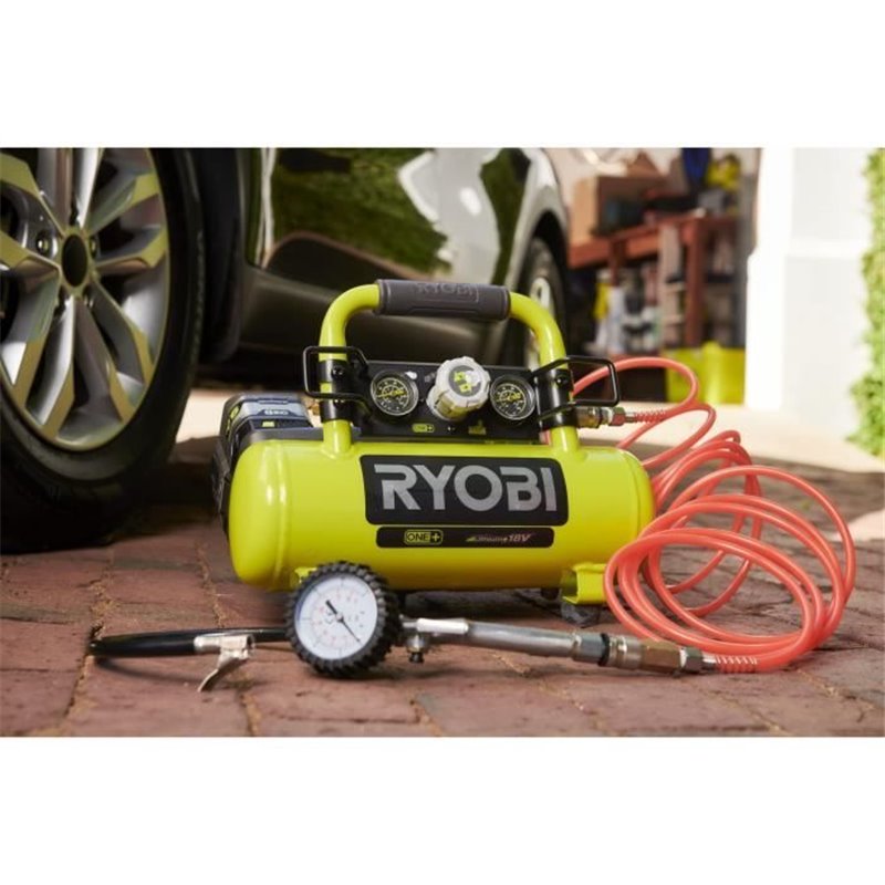 Compresseur a cuve Ryobi 18V One Plus - 4L - Sans batterie ni chargeur R18AC-0