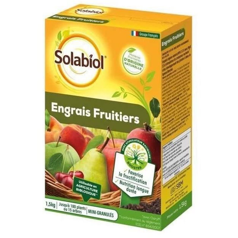 Image secondaire de Solabiol SOFRUY15 Engrais Fruitiers - 1,5 Kg