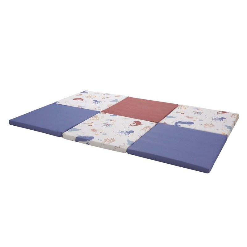 Image secondaire de Maxi Tapis D'éveil - Maxi Tapis De Motricité - Maxi Tapis Bébé - Multifonction 5 en 1 - 120x180cm Trésors de l'Océan