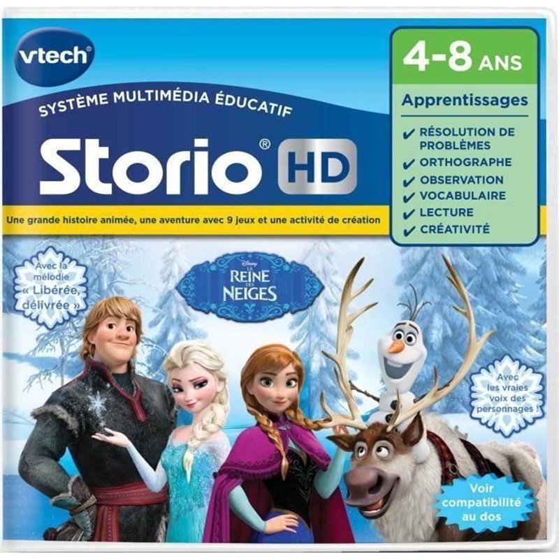 Vtech Jeu Storio HD La reine des neiges