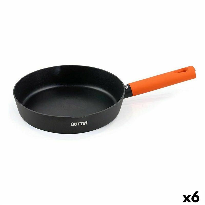 Poêle Quttin Gastro Noir Orange 47 x 29,5 x 5,8 cm (6 Unités)